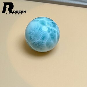 レア EU製 定価27万円★ROBEAN・ドミニカ共和国産のラリマー★パワーストーン ブレスレット 天然石 ビーズ 1粒 綺麗 26.8mm k1120307