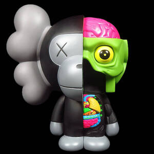  【SAKURAYA】MEDICOM TOY 11SS【OriginalFake×A BATHING APE×KAWS MILO】エイプ カウズ コラボ 人体模型マウロフィギュア レア物③