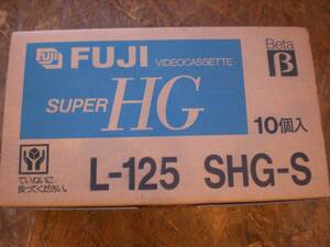 未開封10点★Beta/ベータ用 ビデオカセットテープ★富士写真フィルム SUPER HG L-125★FUJI フジ 昭和レトロ スーパーファイン 管番2