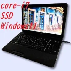 東芝✨超美品✨corei7❢高速❢win11❢カメラ付❢フットワーク重視の方に！