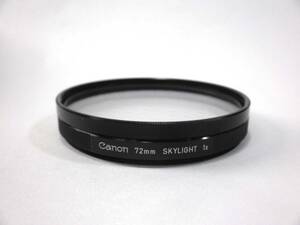 ビンテージ【Canon 72mm SKYLIGHT 1x ＋ 特殊フィルター】キヤノン/アクセサリー/日本製/レトロ/ジャンク