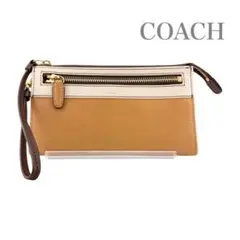 ✨希少✨ COACH コーチ　リストレットポーチ ウォレットポーチ ベージュ