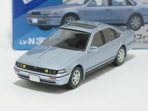 日産 セフィーロ クルージング（パープリッシュシルバー）90年式 LV-N319a【トミーテック社1/64ミニカー】【トミカの時】