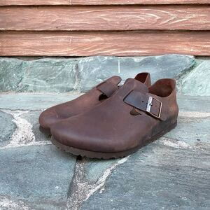 【サイズ42 27㎝】 BIRKENSTOCK ロンドン オイルド レザー シューズ アメリカ古着 UK ユーロ ドイツ製 LONDON ボストンサンダル