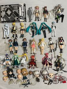 figma ねんどろいど 他 フィギュア まとめ売り 初音ミク 鏡音リン レン エヴァ けいおん なのは ジャンク破損欠品有り