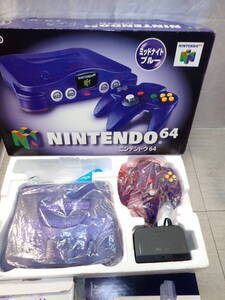 1円～ 美品 動作確認済み 番号一致 N64 ニンテンドウ 64 ニンテンドー 本体 ミッドナイトブルー ブロス トイザらス 限定 NINTENDO G9720