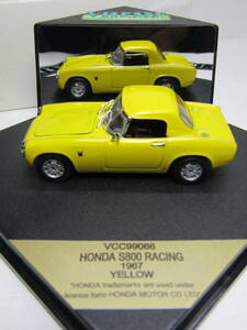 HONDA スポーツ 800 エスハチ JDM ホンダ S800 昭和 1/43 当時物 良品 YW 1/43 日本 RACING 1967 Yellow レーシング 1of2000pcs シリアル 