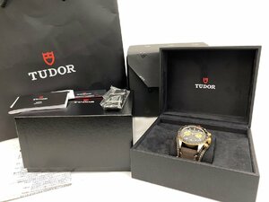 未使用 TUDOR チュードル/チューダー M79363N-0008 BLACK BAY CHRONO S&G 41mm 腕時計 ブラウン レザー ファブリック セット 新品同様