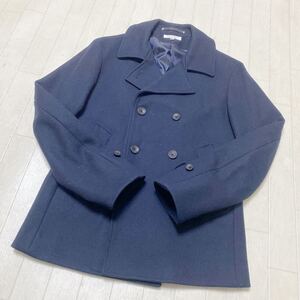 3841☆ BEAUTY&YOUTH UNITED ARROWS トップス アウター ピーコート ダブル メンズ M ネイビー