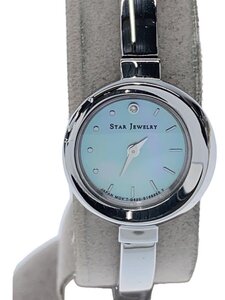 STAR JEWELRY◆ECO MOON WATCH/ソーラー腕時計/アナログ/ステンレス/SLV/SLV/2SW1041