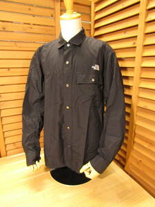 M1 △368【THE NORTH FACE ノースフェイス】NR11961 L/S Nuptse Shirt ロングスリーブ ヌプシ シャツ ブラック SIZE M