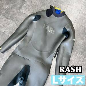 【k0】RASH ウェットスーツ マリンスポーツ サーフィン Lサイズ 中古 ダイビング 