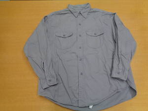  激レア! 60’s Lee “CHETOPA” シリーズのWork Shirt SIZE 17 SHORT Lt. GREY