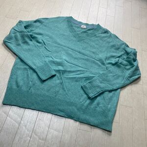 4044☆ UNITED ARROWS GREEN LABEL RELAXING トップス ニット Vネックセーター レディース ターコイズ