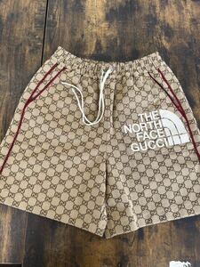 ノースフェイス グッチ コラボ THE NORTH FACE GUCCI ハーフパンツ ショートパンツ パンツ ショーツ S