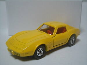 ☆トミカ 一般輸出仕様 F21-1-11 シボレーコルベットスティングレイ:CHEVROLET CORVETTE STINGRAY(レモンイエロー/朱赤座席)超入手困難品！