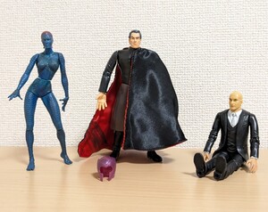 1円〜 ジャンク品 Toybiz（トイビズ） X-MEN マグニートー ミスティーク プロフェッサーX セット マーベルレジェンド同規格 当時品 X-メン