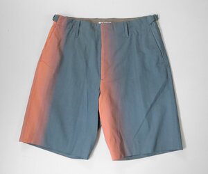 AURALEE ◆20SS WASHED FINX GRADATION DYE SHORT ショーツ カーキ/オレンジ サイズ4 グラデーション染め ハーフパンツ オーラリー ◆ES16