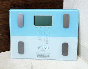 ▲(R610-H183) 動作品 OMRON オムロン HBF-225-B カラダスキャン 体重体組成計 体重計 ブルー 健康器具