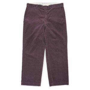 ディッキーズ Dickies 80s 太畝コーデュロイ ワークパンツ チビタグ 珍品 USA製 ビンテージ (-3789) パープル / 紫 実寸W38 L27