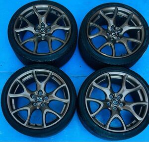 BBS★RG503★マツダ RX-8 純正OP 19インチ8J＋47PCD114.3CX-3 CX-5 CX-7 RX-7 MPV CX-30 CX-8 タイヤ225/40R19 アテンザ アクセラビアンテ 