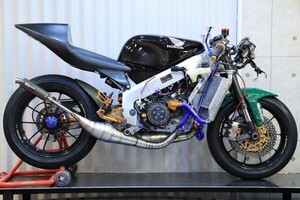 MC21 MC28用 左右出し ワークスチャンバー【 RACE 】Stainless NSR250R T2Racing