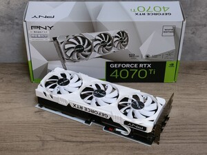 NVIDIA PNY GeForce RTX4070Ti 12GB VERTO WHITE EDITION 【グラフィックボード】