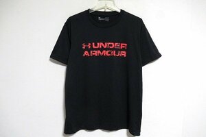 N6261:UNDER ARMOUR(アンダーアーマー）ヒートギア速乾Tシャツ/黒/L:35