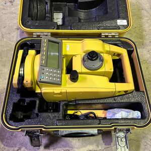 ① TOPCON トプコン　トータルステーション GTS-605F 測量機　充電器なし　通電のみ確認済み　中古品