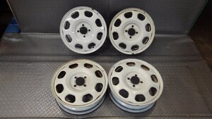 マツダ純正　スチールホイール４本　15X4.5J　４穴　PCD100　ハブ径約5.4㎝　M41S　フレアクロスオーバー