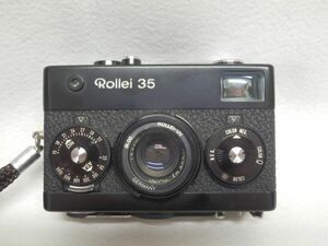 Rollei 35 ブラック SINGAPORE / Tessar 40mm F3.5 ローライ コンパクトフィルムカメラ 動作未確認 ジャンク扱い カメラ