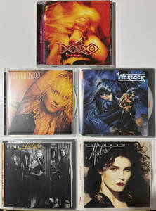 アランナ・マイルズ Alannah Myles/ファム・ファタル FEMME FATALE /DORO ドロ/WARLOOK ワーロック CD5枚セット