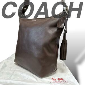 美品 COACH レガシー ダッフル ワンショルダー 斜め掛け レザー ブラウン ユニセックス 美品 中古 高級 人気 定番 おしゃれ カジュアル