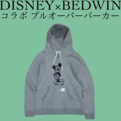 Disney BEDWIN ディズニー ミッキー コラボ プルオーバー パーカー