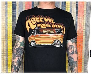 ダイスマガジン バン Tシャツ ブラック XL DRIVEN 4Q