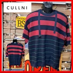 定価2.7万　CULLNI クルニ　ボーダー　半袖ニット　Tシャツ　2