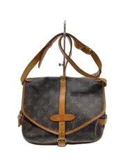 LOUIS VUITTON ルイヴィトン ショルダーバッグ レザー ブラウン モノグラム M42256