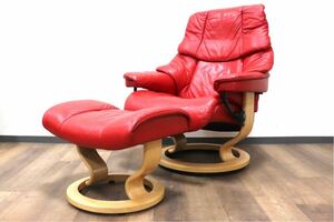 GMHS21A○EKORNES / エコーネス Reno レノ ストレスレスチェア オットマン リクライニングチェア 本革 パロマノルウェー 約44万