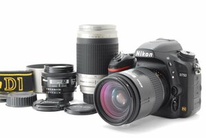 【美品】Nikon ニコン D750 トリプルレンズキット 新品SD32GB付き ショット数6638回