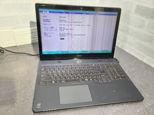 【ジャンク品】管1J47 FUJITSU LIFEBOOK AH77/S FMVA77SB CPU core i7-4712HQ Bios起動OK HDD無し、メモリー4GB、バッテリー有り