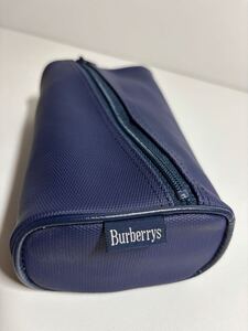 未使用《 Burberrys 》 バーバリー　ポーチ　化粧ポーチ　小物入れ　ノバチェック　ネイビー