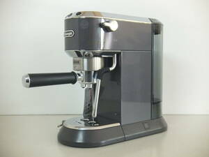 未使用 展示品★DeLonghi デロンギ★DEDICA ARTE エスプレッソ・カプチーノメーカー EC885J-GY グレー ラテアート 欠品あり