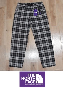 【送料無料】新品 ノースフェイス パープルレーベル Tartan Plaid Field Pants 32 NT5254N ブラックチェック