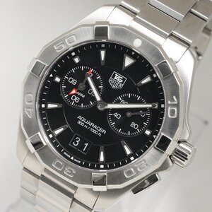 タグ・ホイヤー TAG HEUER 腕時計 アクアレーサー WAY111Z.BA0928 アラーム ブルー クオーツ メンズ 中古 美品 [質イコー]