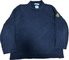 90s Vintage stone island Navy Knit M