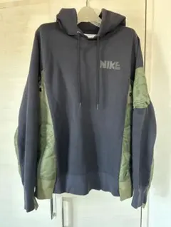 sacai nike コラボ　パーカー　ネイビー　XS サカイ　ナイキ