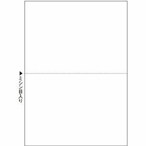 【新品】TANOSEE マルチプリンタ帳票（スーパーエコノミー） A4 白紙 2面 1セット（2500枚：100枚×25冊）