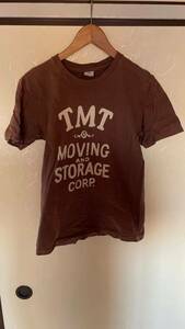 ☆売切☆TMT/半袖/Tシャツ/ブラウン/茶/MOVING AND STORAGE CORP/Mサイズ/