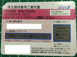 ＡＮＡ株主優待券2025年5月31日迄 