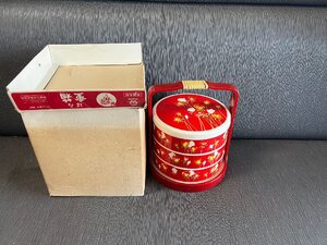 1030★古い御重箱/手提丸型重箱/バラ重箱★ 古玩/古美術品